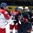 SPISSKA NOVA VES, SLOVAKIA - APRIL 17: USA player shakes hands with the Czech Republic's Martin Kaut #16 following USA's 5-2 preliminary round win at the 2017 IIHF Ice Hockey U18 World Championship. (Photo by Steve Kingsman/HHOF-IIHF Images)

